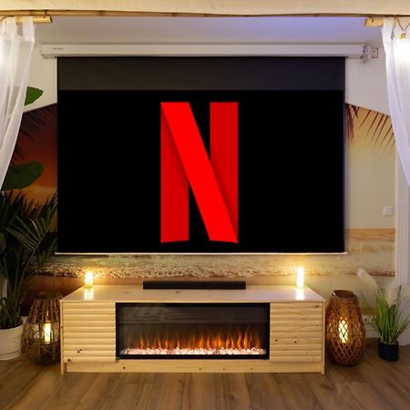 Lit Rond Tres Grand Et Confortable - Garage Possible Ou Parking Gratuit Rue - Gare 2 Min Et Ville 4 Min En Tram - Ciel Etoile - Netflix Videoprojecteur - Luxe Et Evasion Strazburg Dış mekan fotoğraf