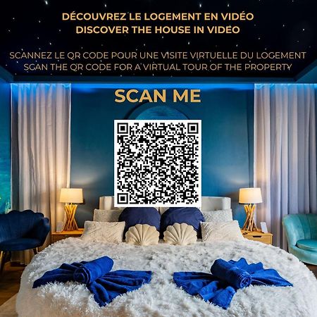 Lit Rond Tres Grand Et Confortable - Garage Possible Ou Parking Gratuit Rue - Gare 2 Min Et Ville 4 Min En Tram - Ciel Etoile - Netflix Videoprojecteur - Luxe Et Evasion Strazburg Dış mekan fotoğraf